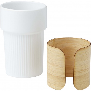 Logo trade promotional item photo of: Tumbler Fika 340 ml with bamboo sleeve
