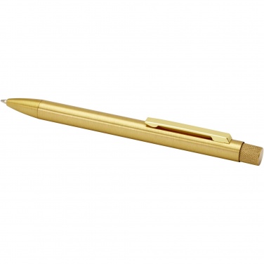 Logo trade advertising product photo of: Beatriz recycled brass ballpoint pen