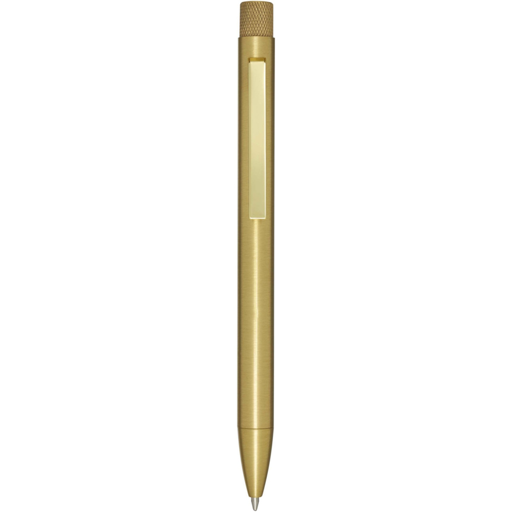Logotrade corporate gift image of: Beatriz recycled brass ballpoint pen