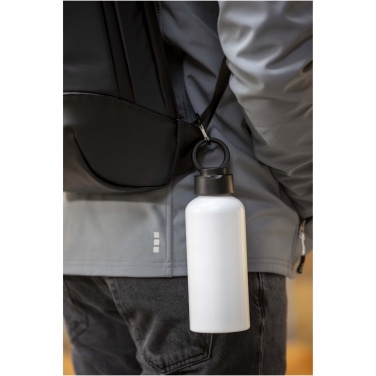 Logotrade corporate gift image of: Trinity 600 ml RCS certified recycled aluminium water bottle with RPET lid