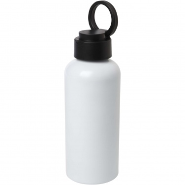 Logo trade promotional giveaway photo of: Trinity 600 ml RCS certified recycled aluminium water bottle with RPET lid