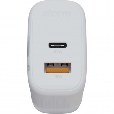 Logo trade promotional gift photo of: Xtorm XEC067G GaN² Ultra 67W wall charger - UK plug