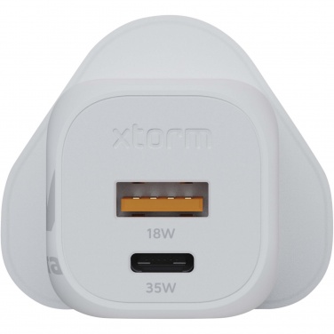Logo trade promotional products picture of: Xtorm XEC035 GaN² Ultra 35W wall charger - UK plug