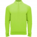 Epiro long sleeve kids quarter zip sweatshirt, Fluor Green