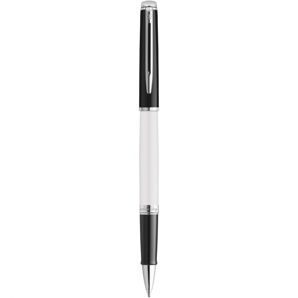 Logo trade advertising products picture of: Hemisphere colour blocking rollerball pen with palladium trim
