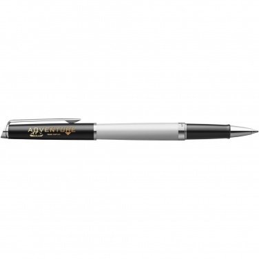 Logo trade advertising products image of: Hemisphere colour blocking rollerball pen with palladium trim