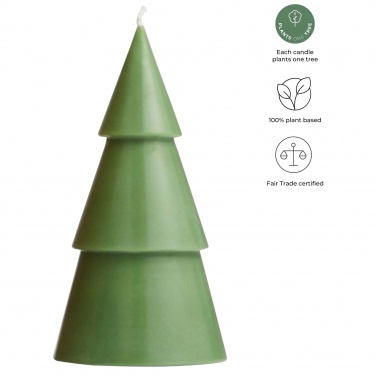 Logo trade promotional gift photo of: Originalhome Xmas tree candle - L