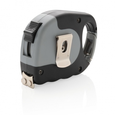 Logo trade promotional merchandise picture of: Measuring tape with carabiner