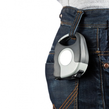 Logo trade business gift photo of: Measuring tape with carabiner