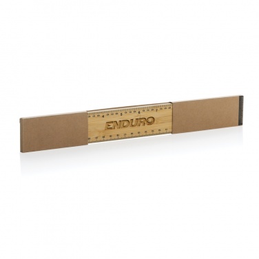 Logotrade advertising product image of: Timberson extra thick 30cm double sided bamboo ruler
