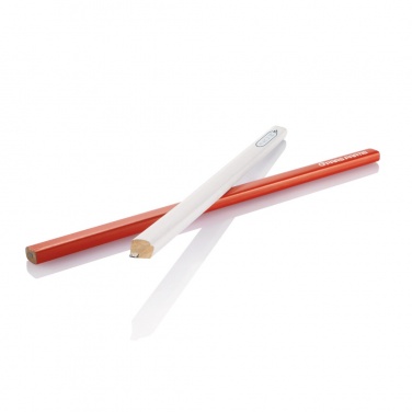 Logo trade promotional merchandise image of: 25cm wooden carpenter pencil