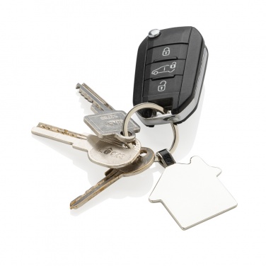 Logotrade promotional merchandise photo of: RCS recycled zinc alloy house keyring
