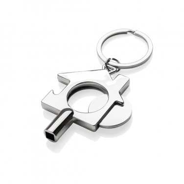 Logotrade promotional giveaway picture of: RCS recycled zinc alloy 3 in 1 keychain