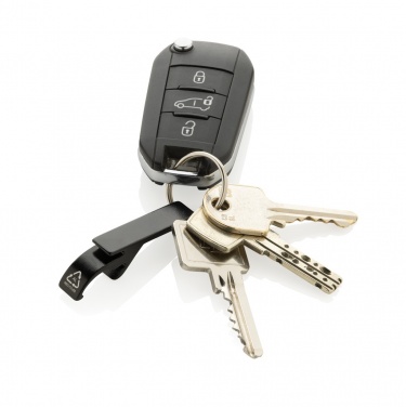 Logo trade promotional merchandise image of: RCS recycled aluminum bottle and can opener