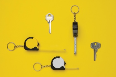 Logotrade promotional gift image of: MeasureMate RCS reycled ABS 1 meter tape keychain