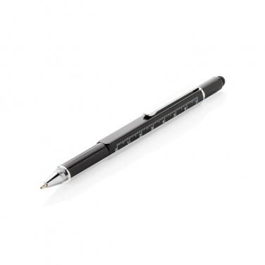 Logo trade promotional gifts image of: 5-in-1 aluminium toolpen