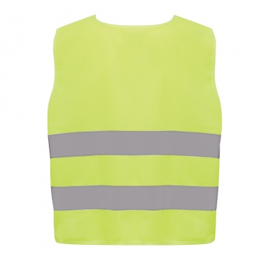Logo trade promotional merchandise photo of: GRS recycled PET high-visibility safety vest 7-12 years