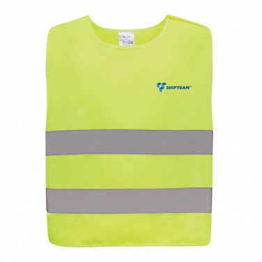 Logo trade corporate gift photo of: GRS recycled PET high-visibility safety vest 7-12 years