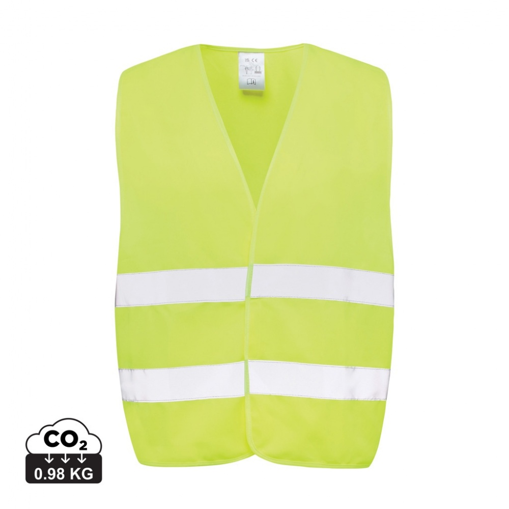 Logo trade corporate gift photo of: GRS recycled PET high-visibility safety vest