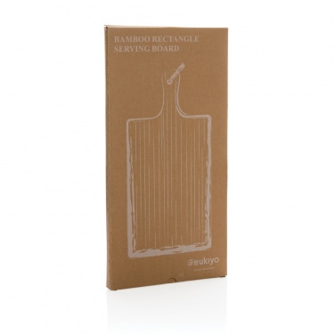 Logo trade promotional merchandise image of: Ukiyo bamboo rectangle serving board