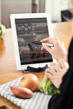 Logo trade promotional merchandise photo of: Chef tablet stand with touchpen