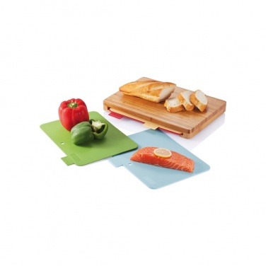 Logo trade promotional items picture of: Cutting board with 4pcs hygienic boards