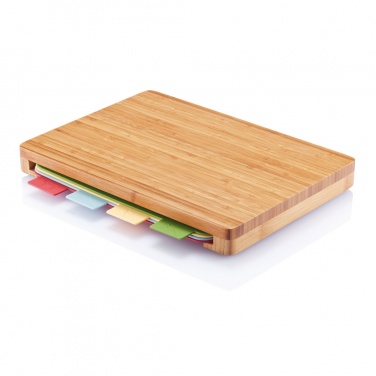 Logo trade promotional merchandise image of: Cutting board with 4pcs hygienic boards