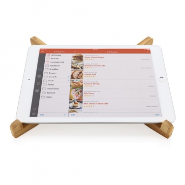 Logotrade promotional merchandise image of: Bamboo portable laptop stand