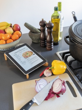 Logotrade promotional item image of: Bamboo portable laptop stand