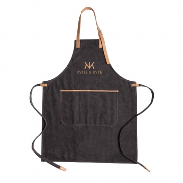 Logo trade promotional products image of: Deluxe canvas chef apron