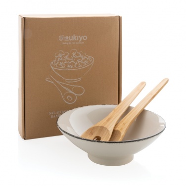 Logotrade promotional item picture of: Ukiyo salad bowl with bamboo salad server