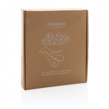 Logo trade corporate gift photo of: Ukiyo salad bowl with bamboo salad server