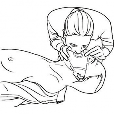 Logotrade promotional product picture of: Keychain CPR mask