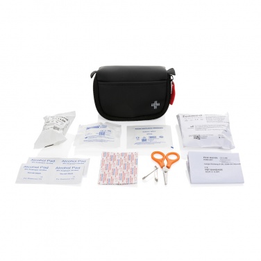 Logo trade promotional gift photo of: RCS recycled nubuck PU pouch first aid set mailable