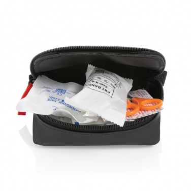 Logo trade corporate gifts picture of: RCS recycled nubuck PU pouch first aid set mailable
