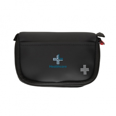 Logo trade promotional merchandise image of: RCS recycled nubuck PU pouch first aid set mailable