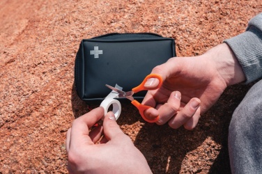 Logo trade promotional product photo of: RCS recycled nubuck PU pouch  first aid set
