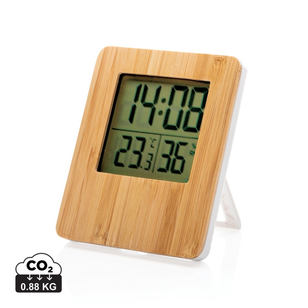 Logotrade corporate gift picture of: Bamboo weather station
