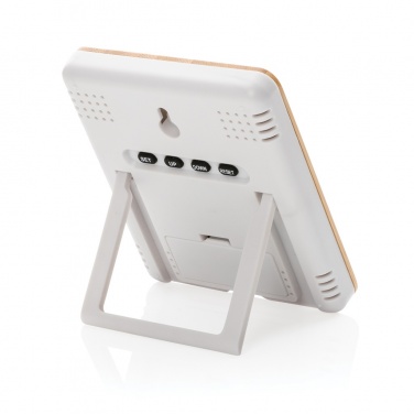 Logotrade promotional item picture of: Bamboo weather station