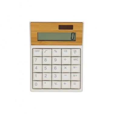 Logotrade promotional item image of: Utah RCS recycled plastic and  bamboo calculator
