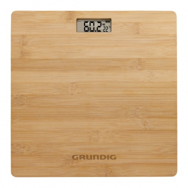 Logo trade promotional product photo of: Grundig Bamboo Digital Body Scale