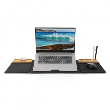Logotrade promotional gift picture of: Impact AWARE RPET Foldable desk organizer with laptop stand