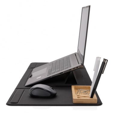 Logo trade promotional merchandise photo of: Impact AWARE RPET Foldable desk organizer with laptop stand