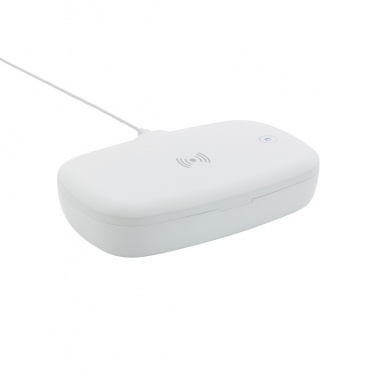 Logo trade promotional merchandise image of: UV-C steriliser box with 5W wireless charger