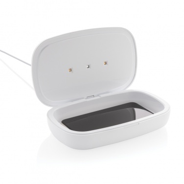 Logo trade advertising products picture of: UV-C steriliser box with 5W wireless charger