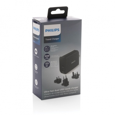 Logo trade corporate gifts picture of: Philips ultra fast PD travel charger
