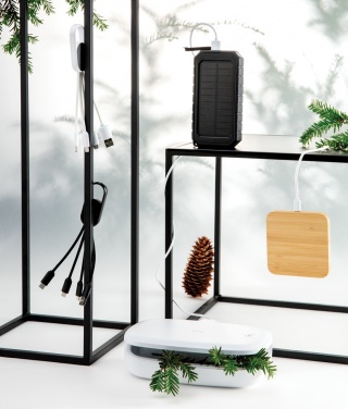 Logotrade advertising products photo of: 4-in-1 cable with carabiner clip