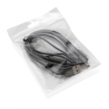 Logotrade promotional gift picture of: 3-in-1 braided cable