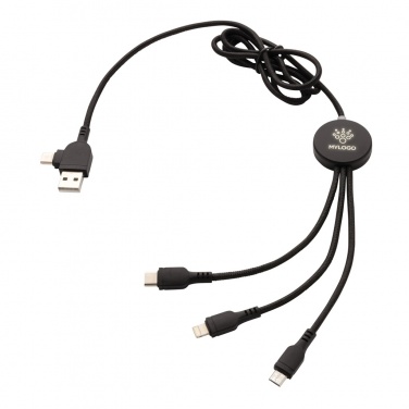 Logotrade promotional gift picture of: Light up logo 6-in-1 cable
