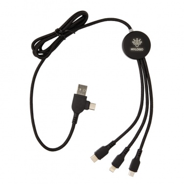 Logotrade promotional merchandise picture of: Light up logo 6-in-1 cable